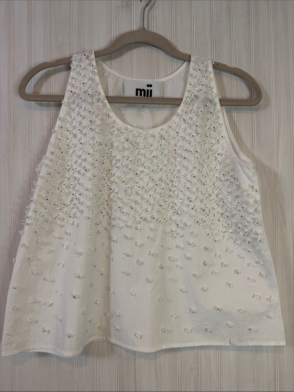 MII COLLECTION GLASS BEADED TANK SMALL
